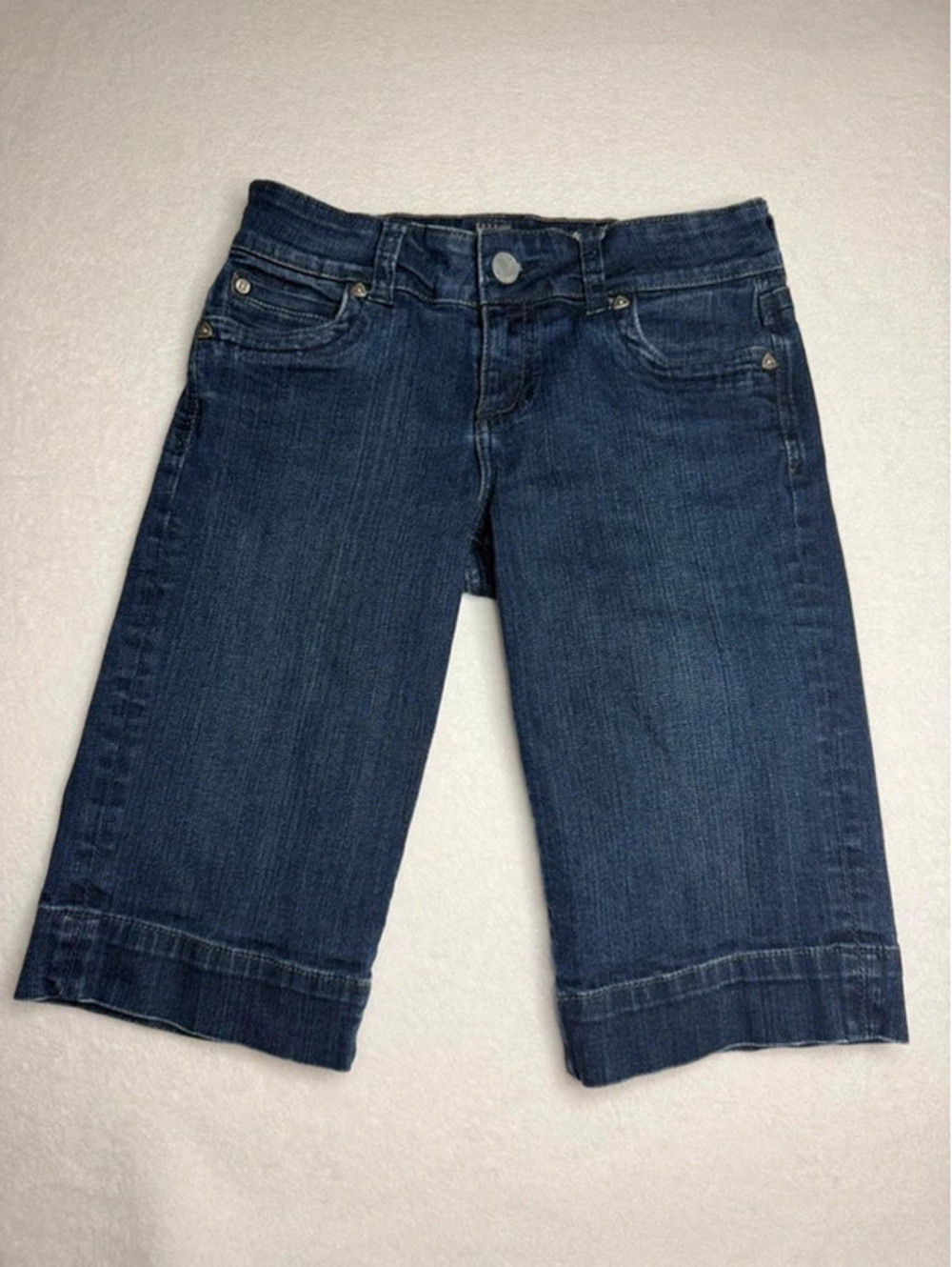 2004 Vintage KUT Denim Bermuda Shorts Women’s 4 Dark Wash Y2K Jorts